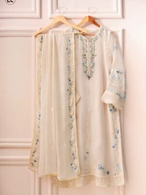 Agha Noor Chiffon Embroidered Luxury 3PC