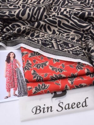 Bin Saeed Karandi 3PC Unstitched Outfit