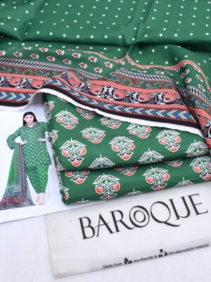 Baroque Karandi Stylish Unstitched 3PC