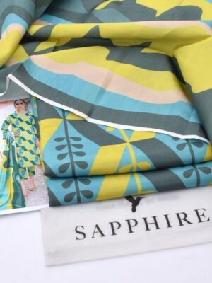 Sapphire Printed Karandi Unstitched 3PC