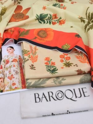 Baroque Modern Karandi Unstitched 3PC