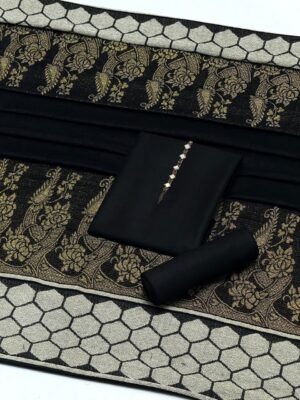 Baroshia Jacquard Pashmina & Velvet Touch Shawl 3Pc