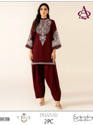 Dhanak Winter Embroidered Winter Set 2PC