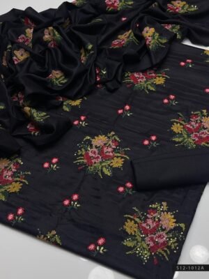 3 PC Unstitched Dhanak Marina Dress